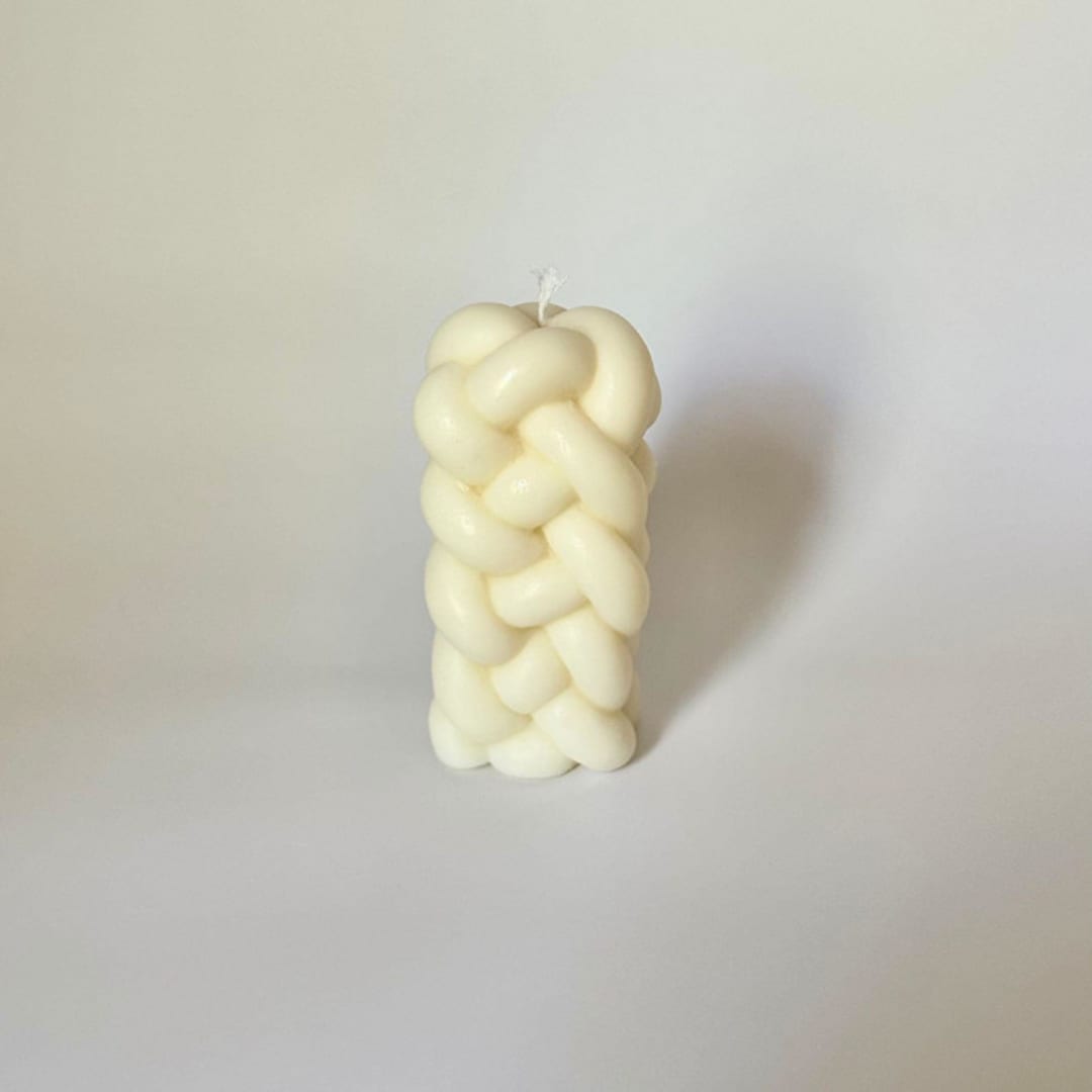 "White Rope Candle" - Candles in white by Over By The Moon