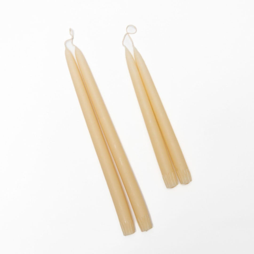 "The 11 Inch Hand-Dipped Taper Candle in Ivory" - Candles in white by Millstream Home