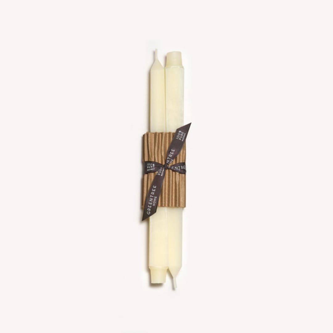 12" Square Tapers (pair) Cream