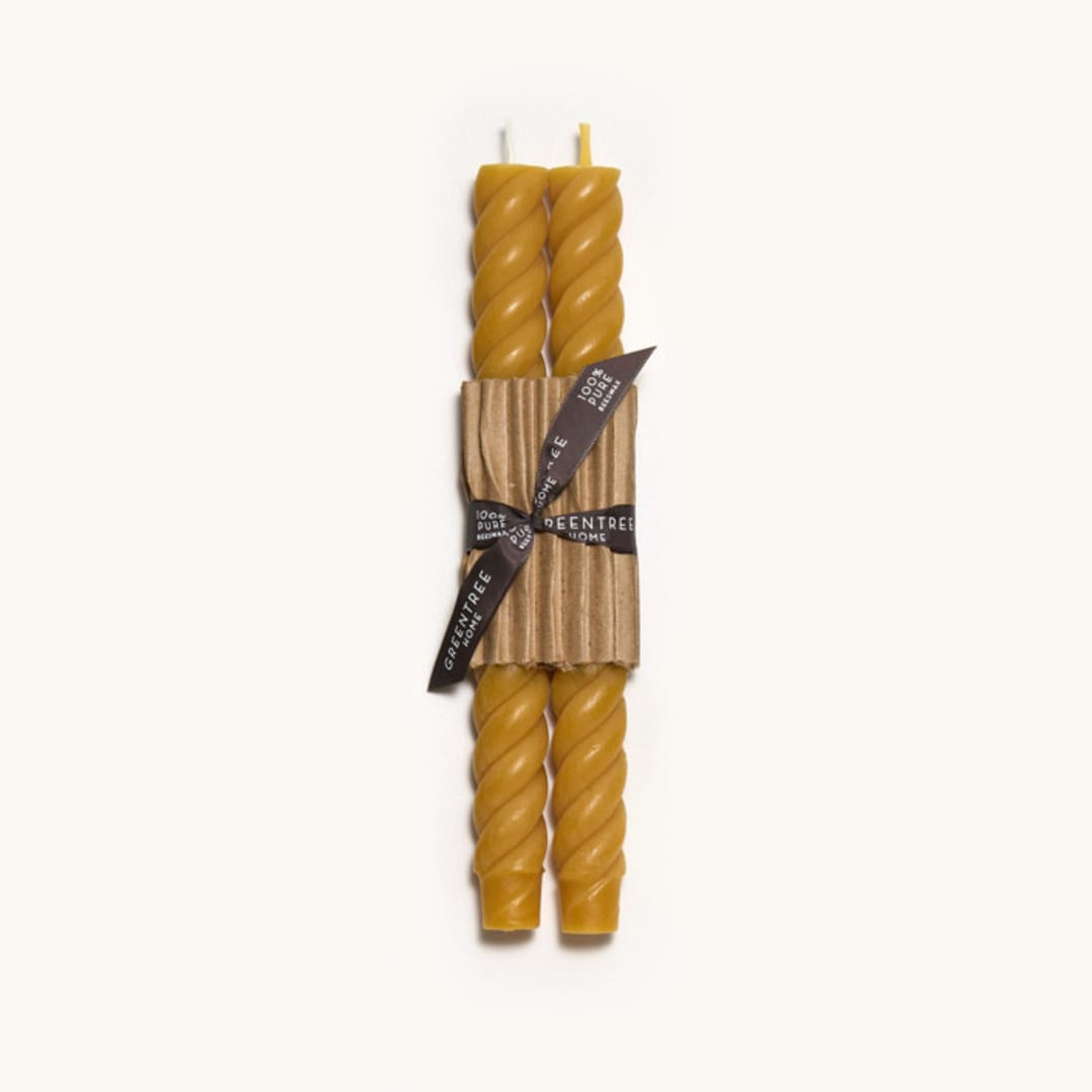 10" Rope Tapers (pair) Natural