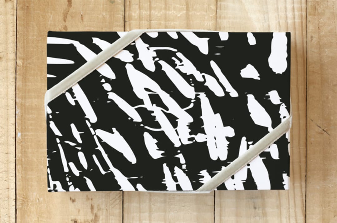 "Snowball Play" - Wrapping Paper in Night by Akweley Creative - Front