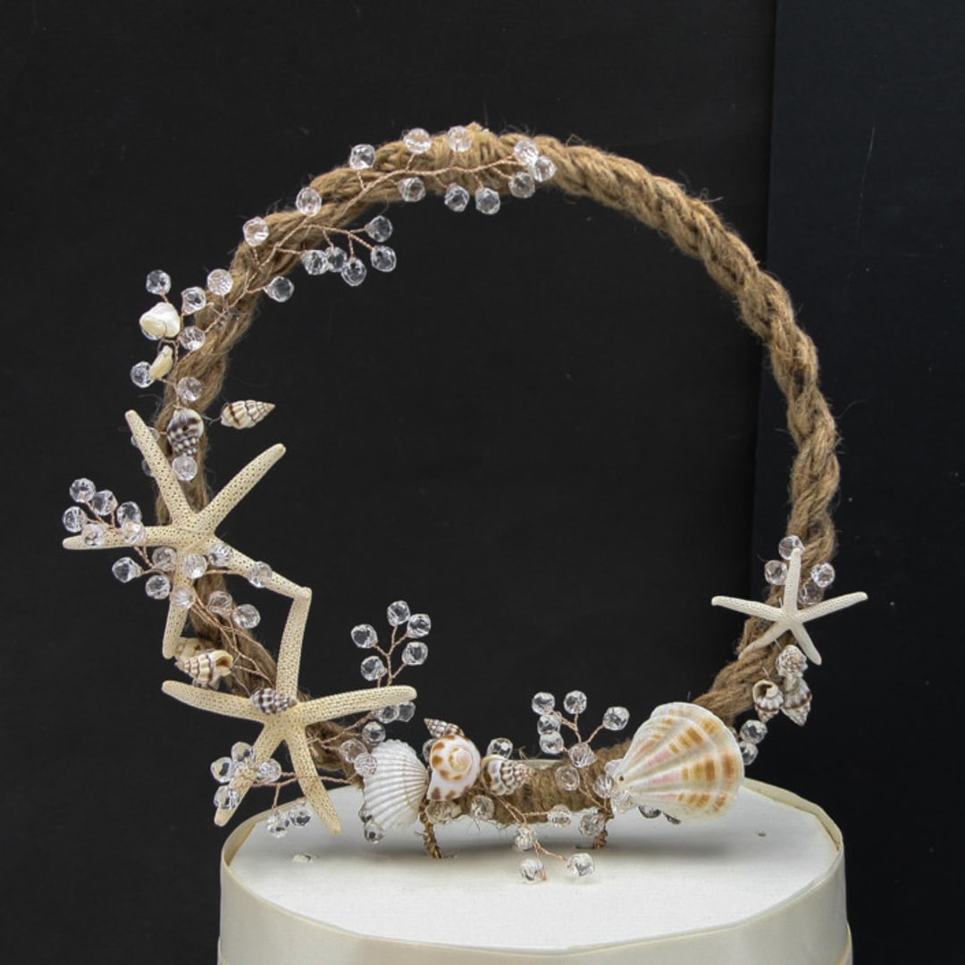 "Beach Cake topper with Starfish" - Cake Toppers in beige by BE something new