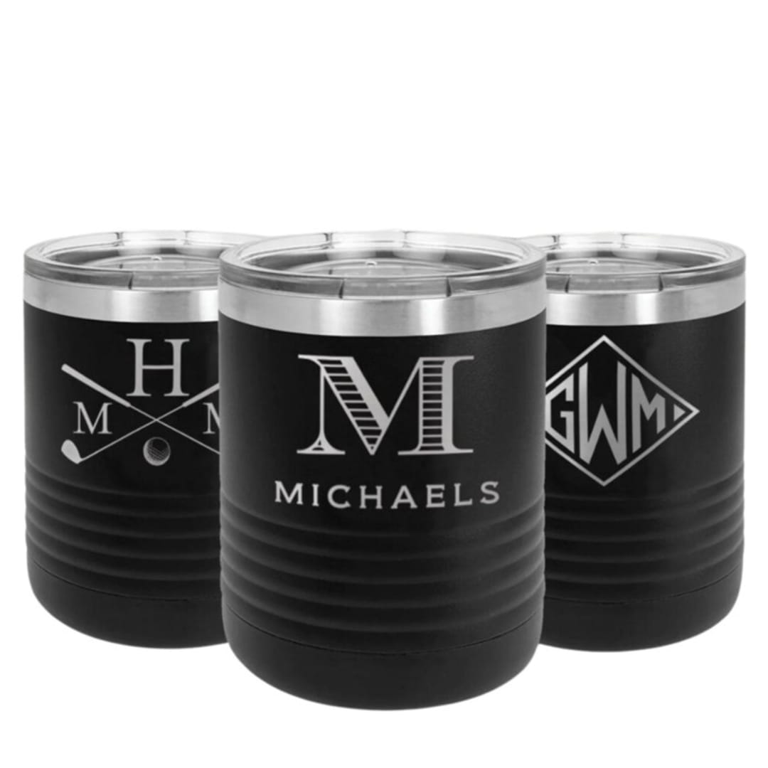 Custom Engraved 10 oz Low Ball Tumbler