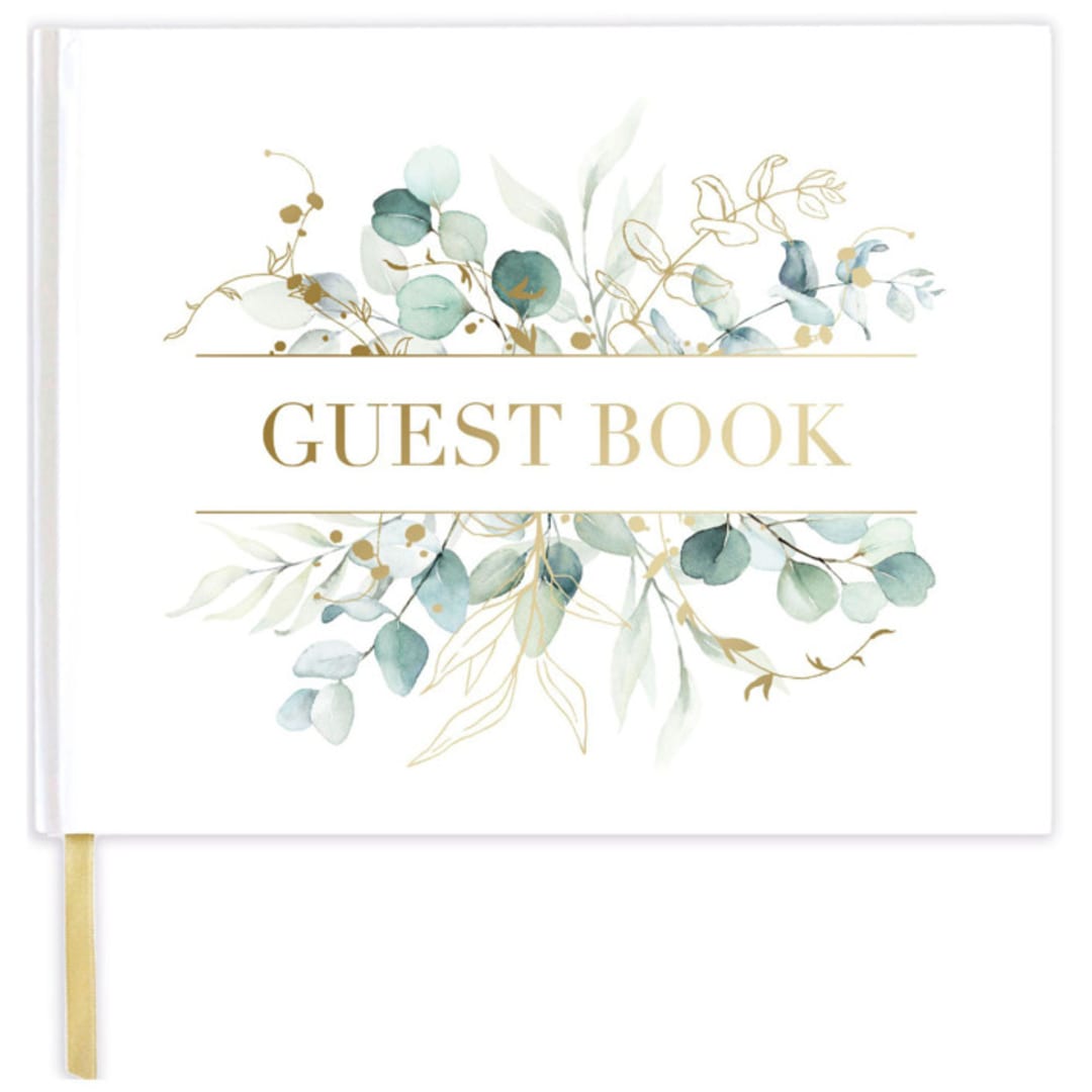 "Boho Greenery Guest Book" - Guest Books in multicolorassorted-colors by bloom Daily Planners