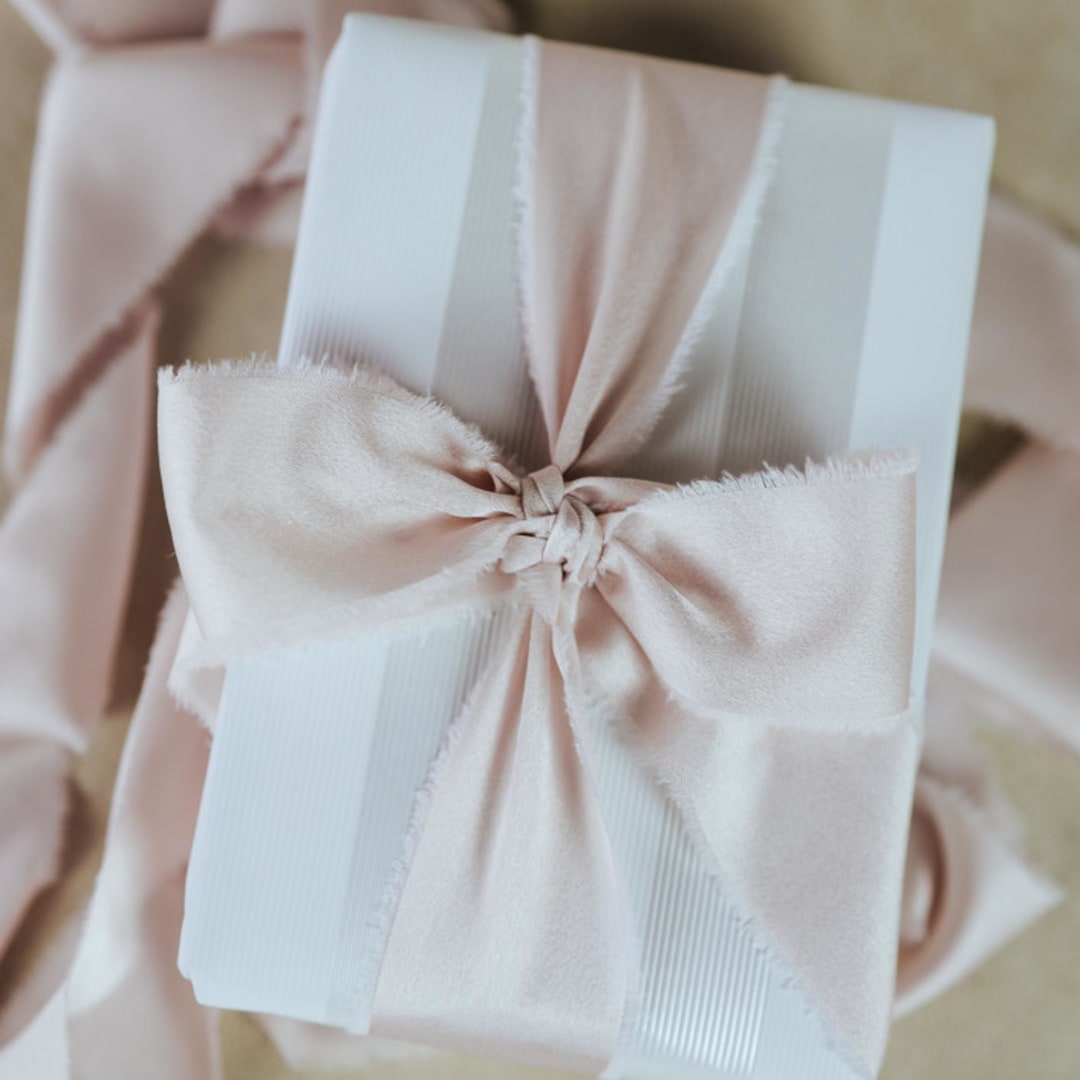 "Wedding Ribbon Sateen 1.5" Wide Blush Pink" - Ribbons in pink by Jordan Perry