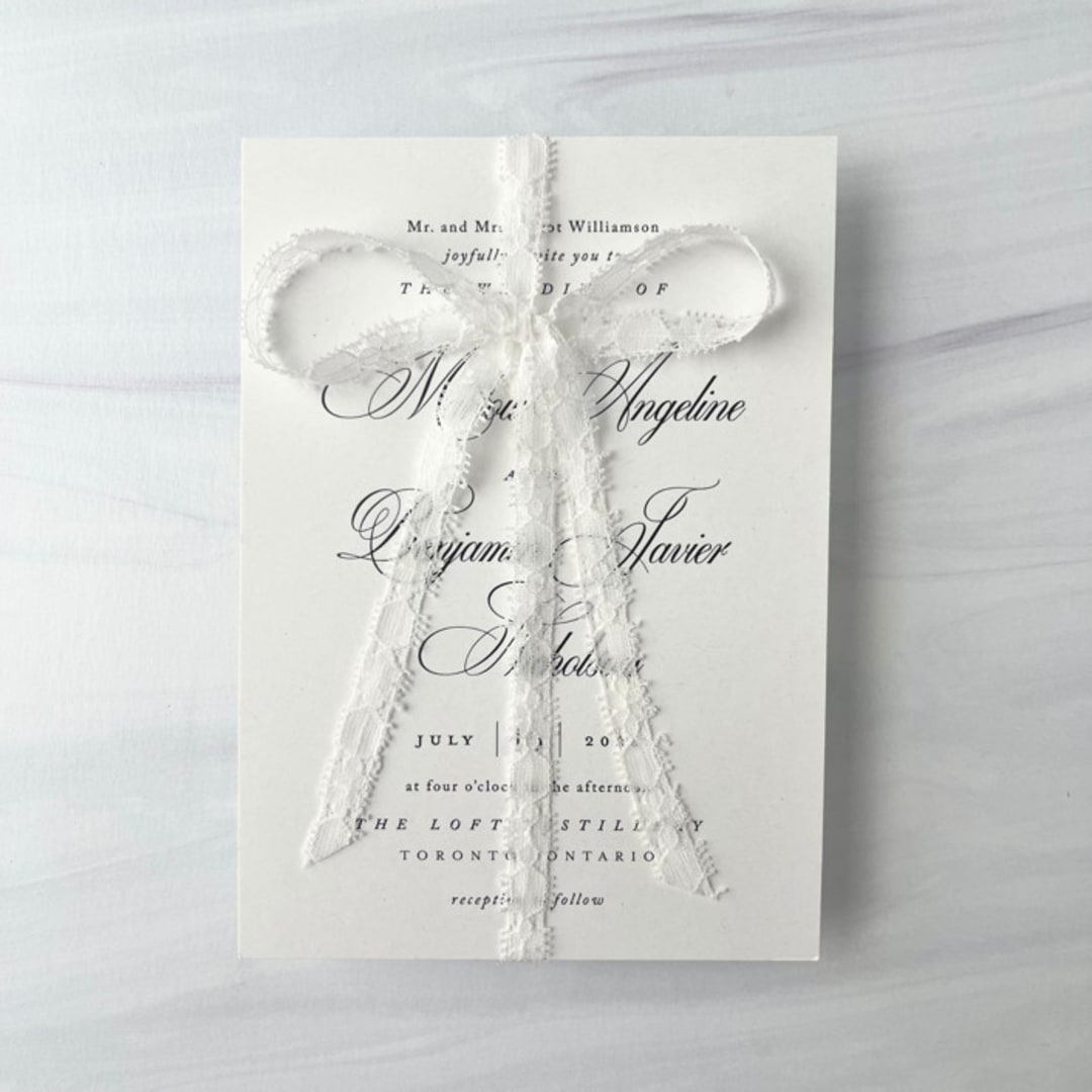 "Scalloped Lace Ribbon - Bridal Ivory 1/2" x 5 yards" - Ribbons in white by Honey Silks Co