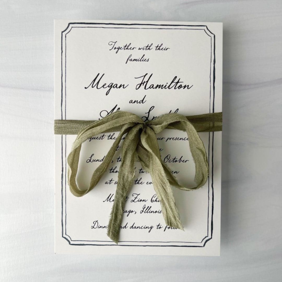 "Fair Trade Recycled Silk Ribbon - Olive" - Ribbons in green by Honey Silks Co