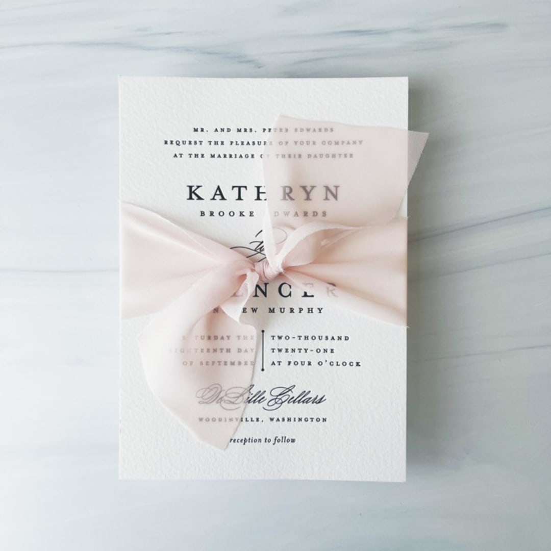 "2" Signature Sheer Ribbon - Pink Sand" - Ribbons in pink by Honey Silks Co