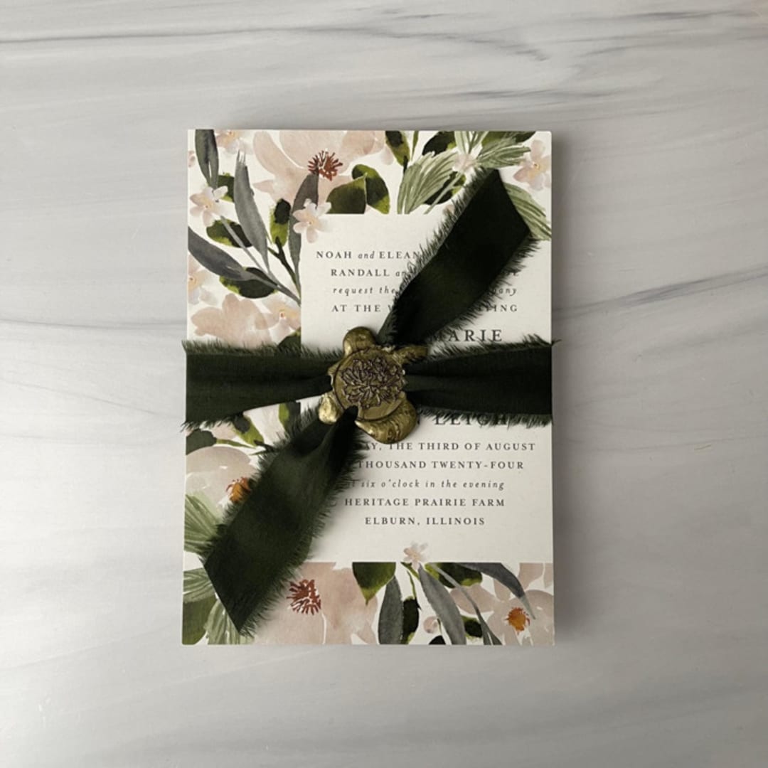"1" Cotton Ribbon - Hunter Green" - Ribbons in green by Honey Silks Co