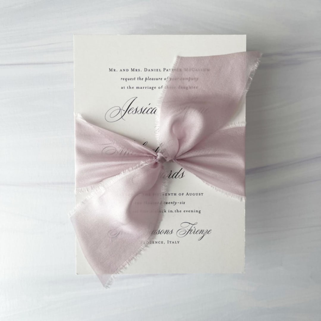 "Heirloom Collection Silk Ribbon - Smokey Lavender 2" x 5 yards" - Ribbons in purple by Honey Silks Co