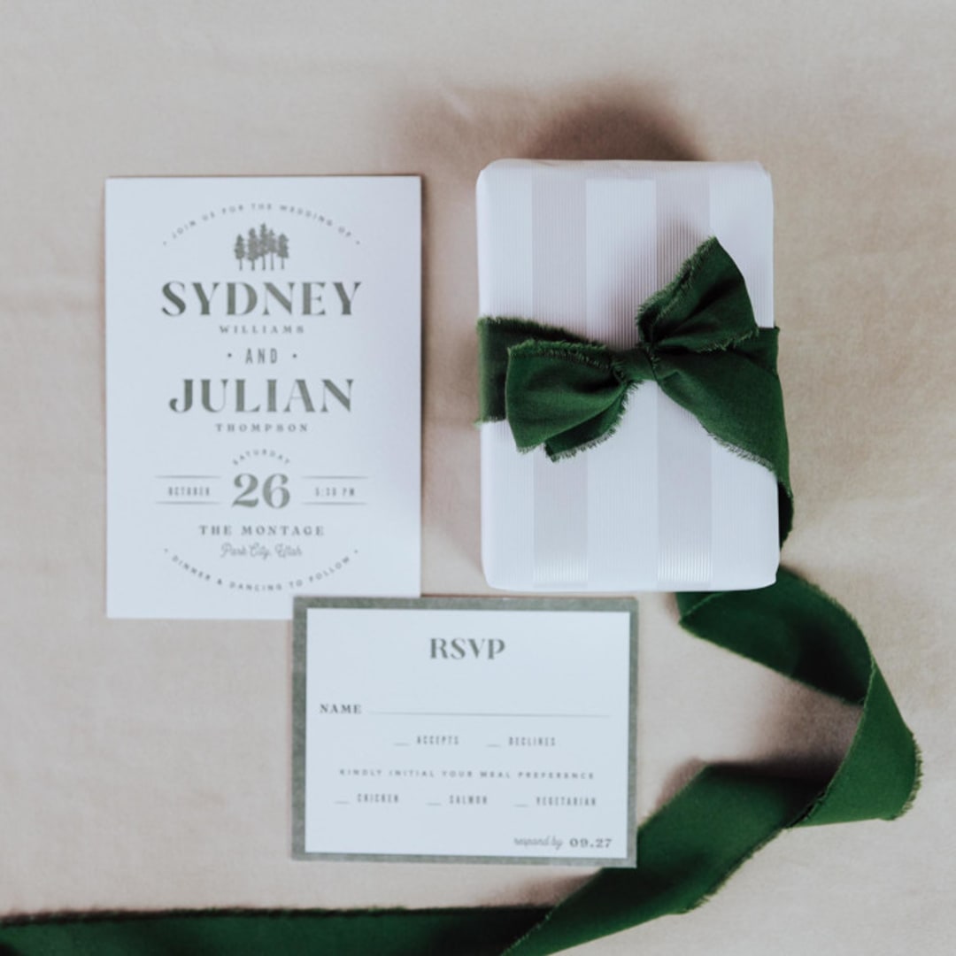 "Ribbon Linen 1.5" Wide Dark Green" - Ribbons in green by Jordan Perry