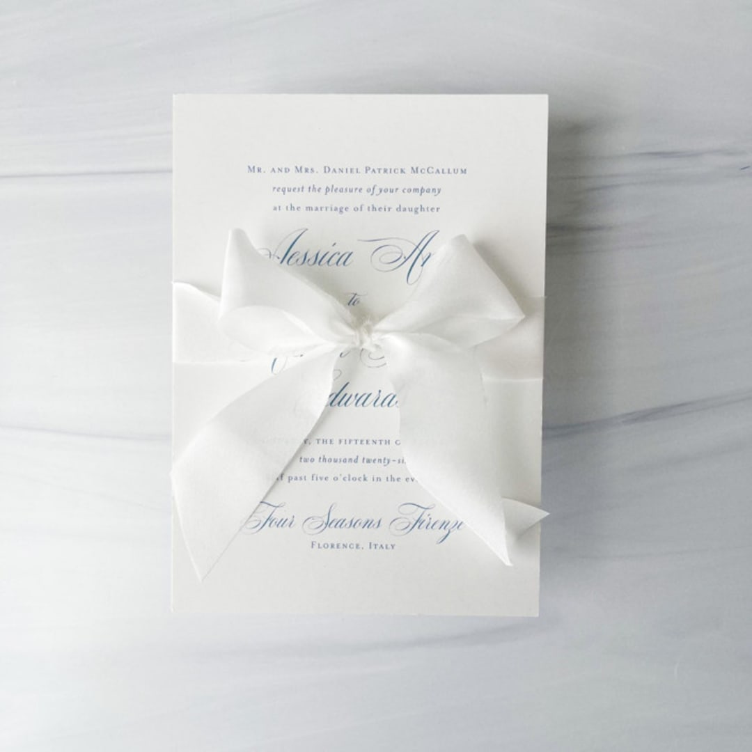 "Wedding Silk Ribbon 1” x 5 yards - White" - Ribbons in white by Honey Silks Co