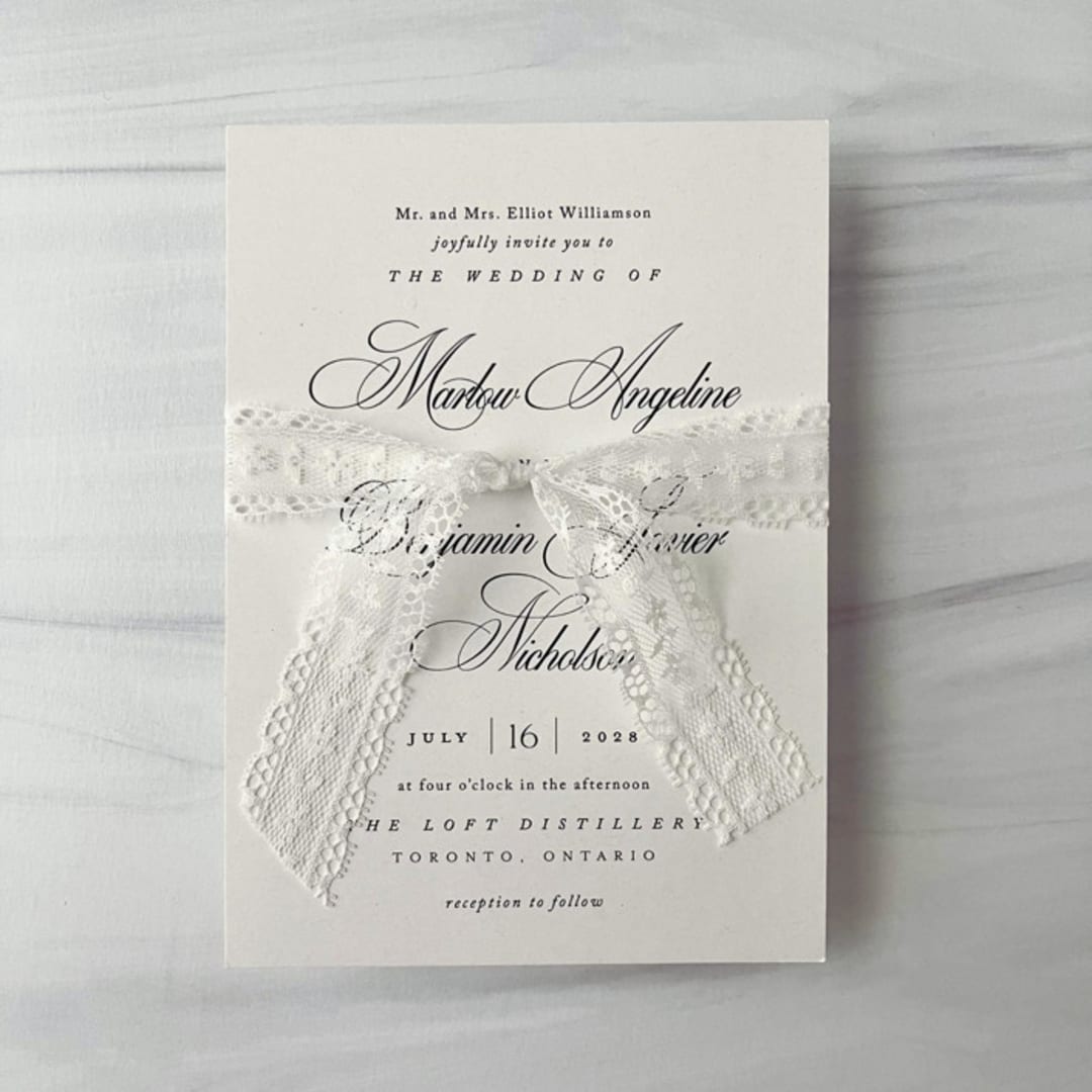 "Lace Ribbon - Delicate White - 1" x 5 yards" - Ribbons in white by Honey Silks Co