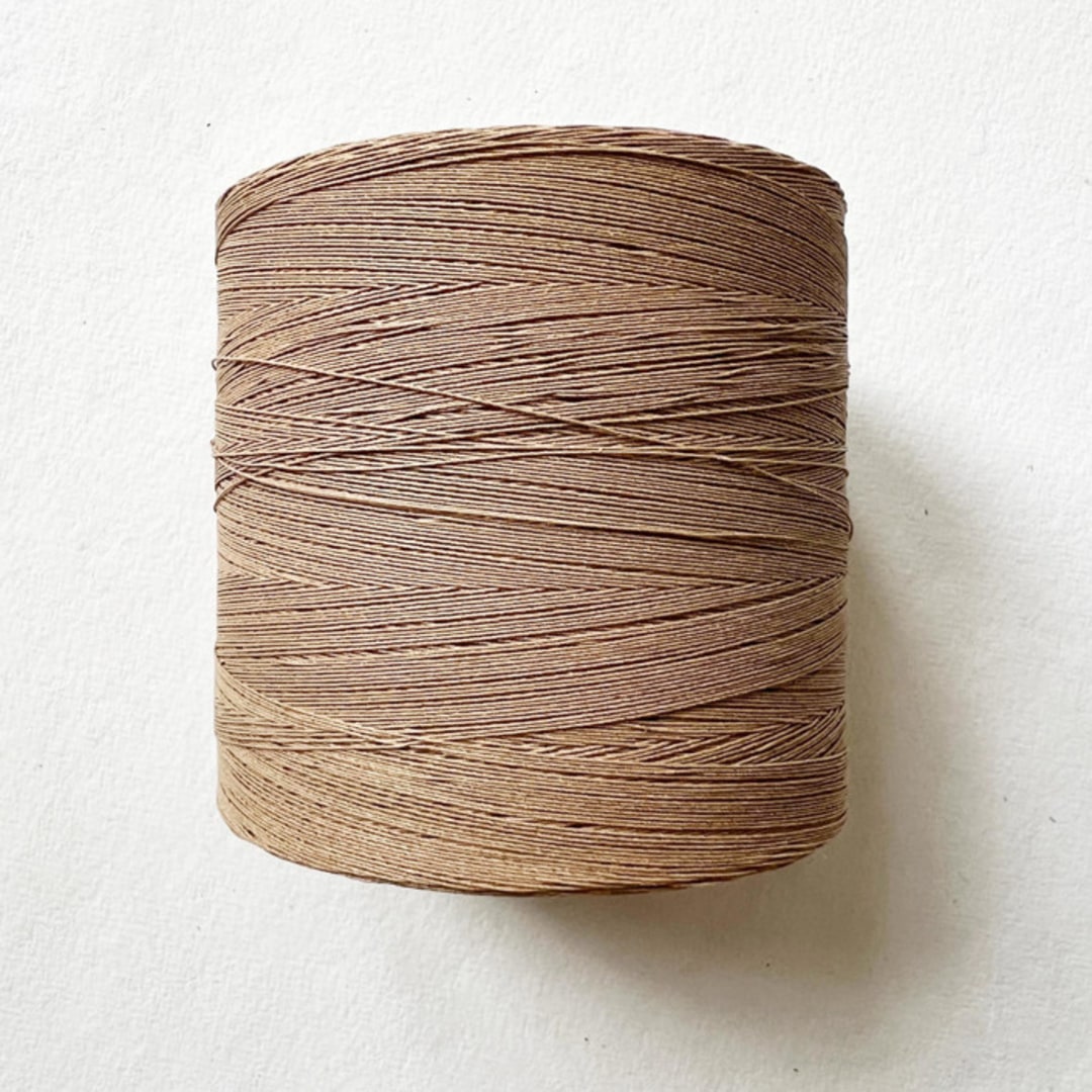 "Fine Paper Twine Extra Large Bobbin - Natural" - Ribbons in brown by Jenny Sanders