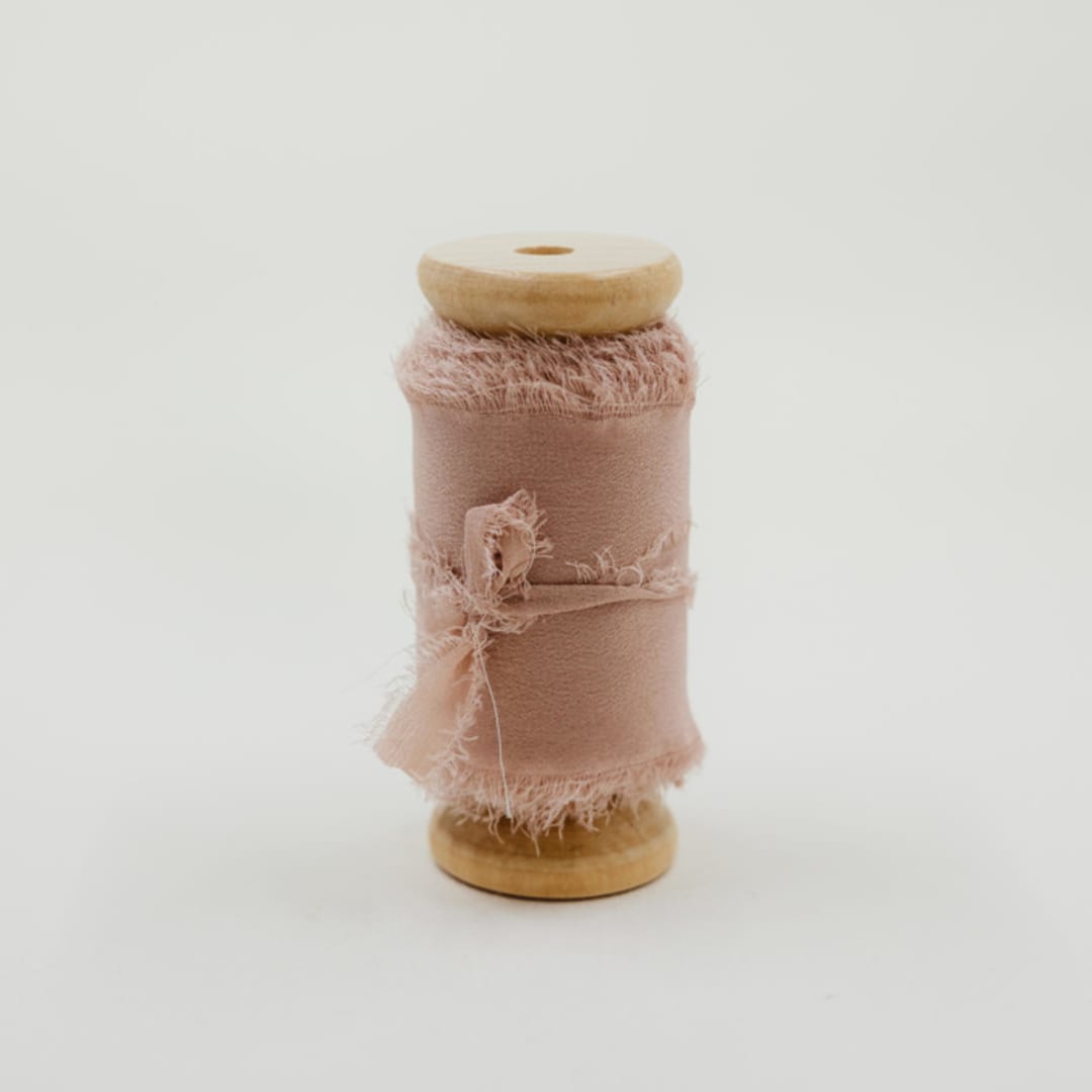 "Silk Wedding Ribbon Sedona Sunrise 2" Wide" - Ribbons in pink by Jordan Perry
