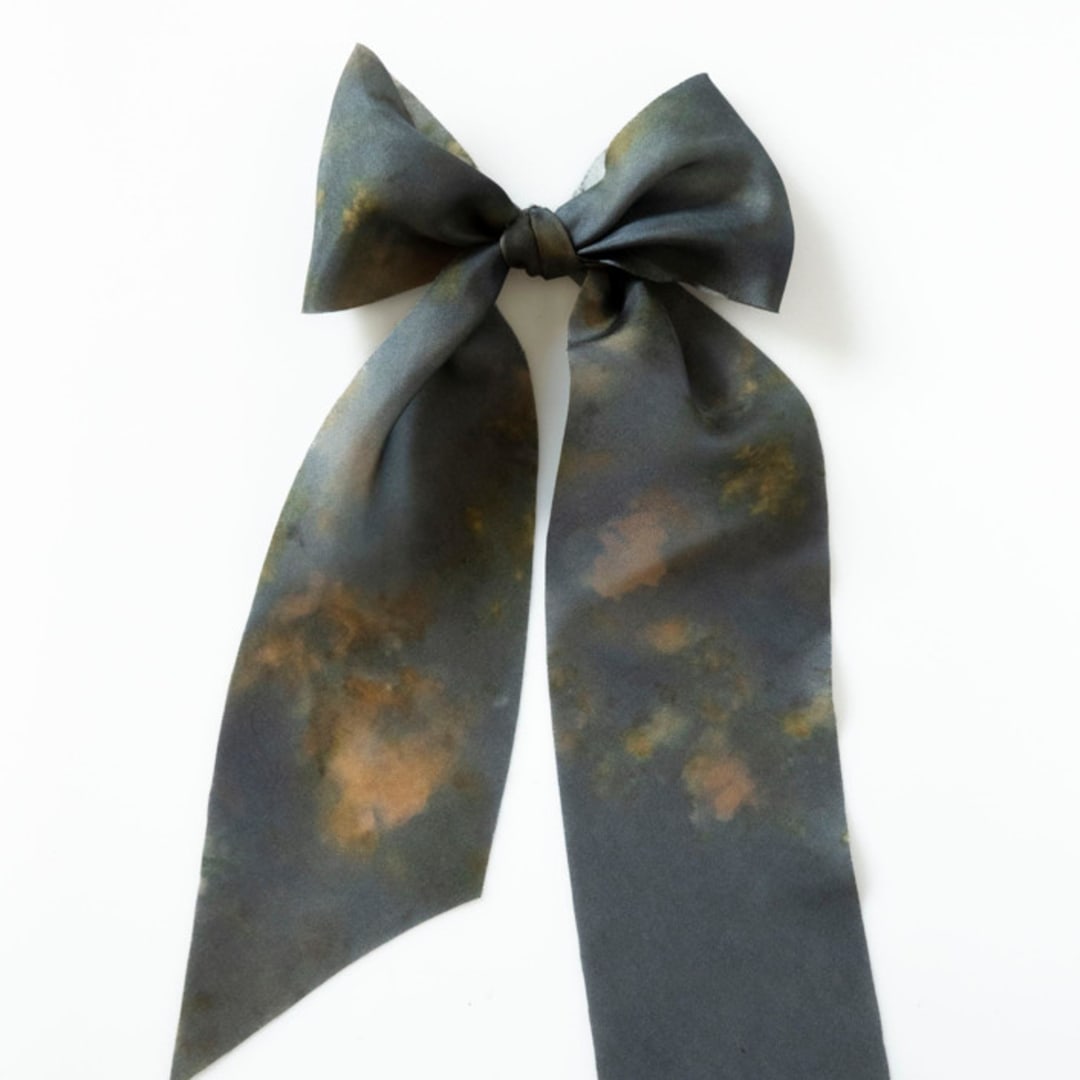 "Midnight - Silk Ribbon - 2.5 inch x 5 Yards" - Ribbons in blue by www.silkandwillow.com