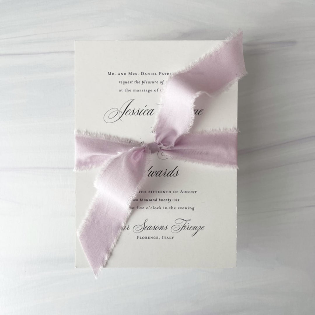 "1" Cotton Ribbon - Lilac" - Ribbons in pink by Honey Silks Co