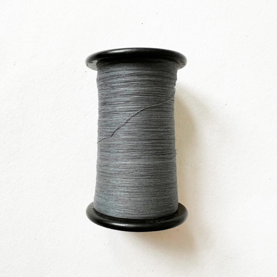 "Extra Fine Paper Twine in Grey" - Ribbons in gray by Jenny Sanders