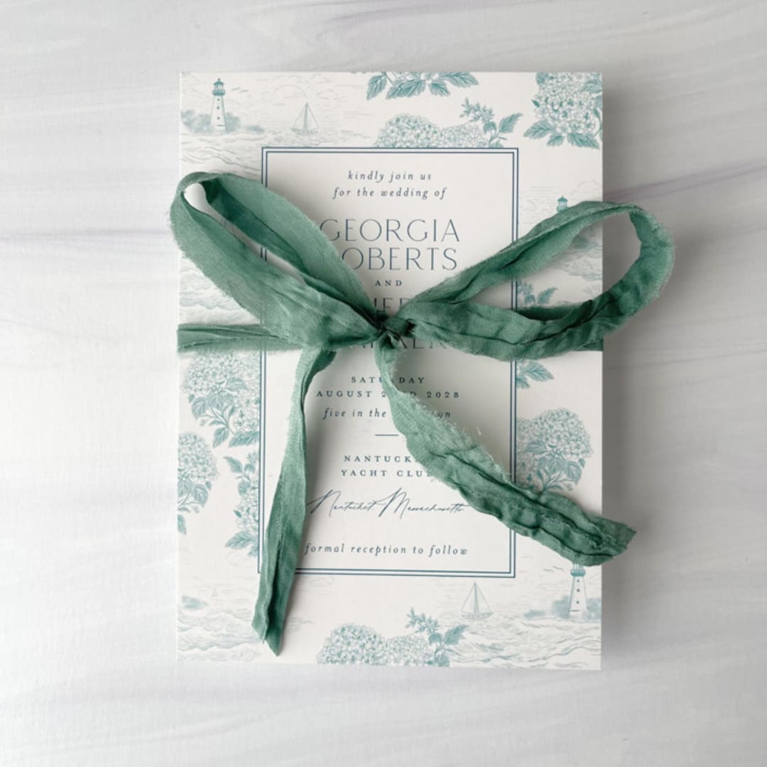 "Fair Trade Recycled Silk Ribbon - Deep Seaglass" - Ribbons in green by Honey Silks Co