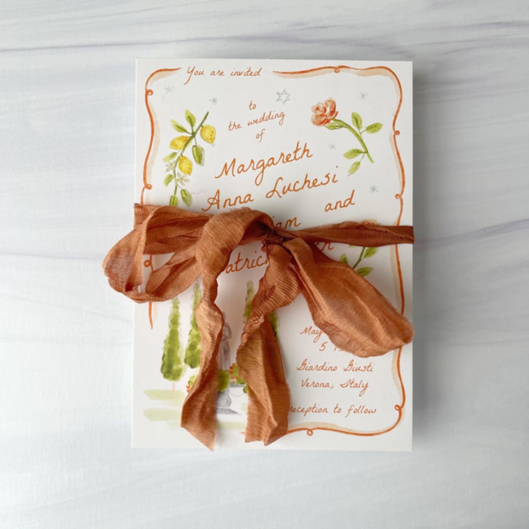 "Fair Trade Recycled Silk Ribbon - Sienna" - Ribbons in orange by Honey Silks Co