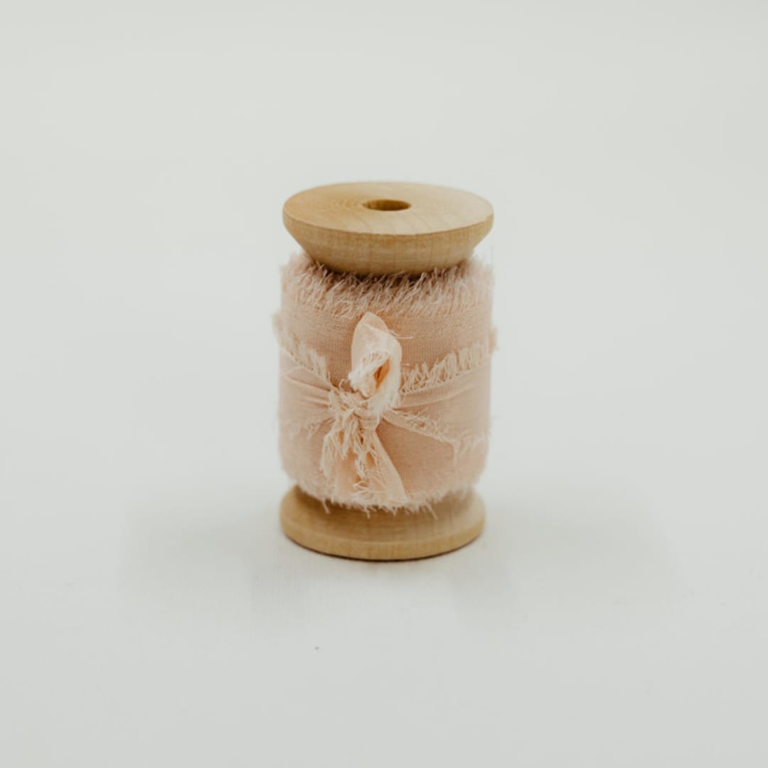 "Silk Wedding Ribbon Blush 1" Wide" - Ribbons in pink by Jordan Perry