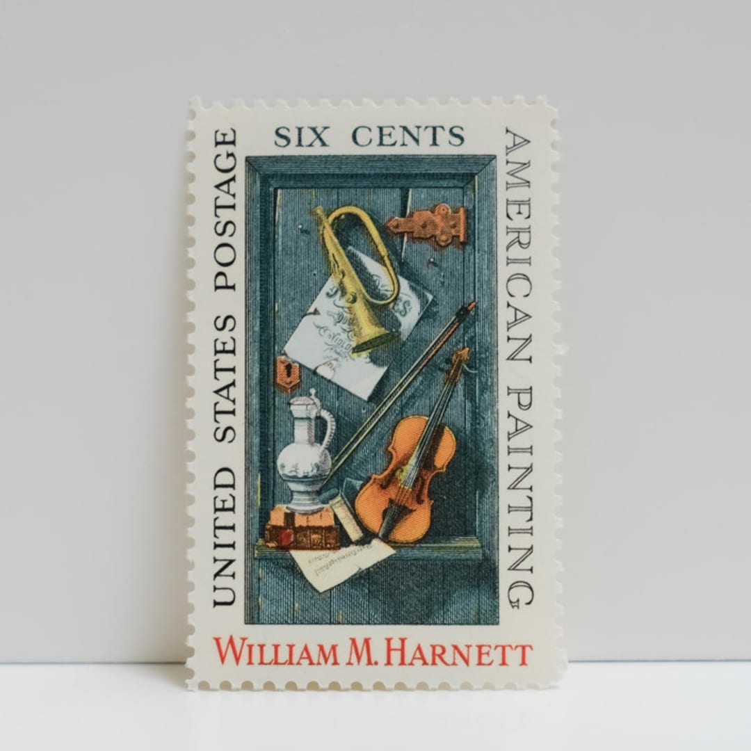 "Vintage Unused Stamps - Musical Instruments, 6 cent - Set of 5" - Postage Stamps in multicolor by Tablo Post