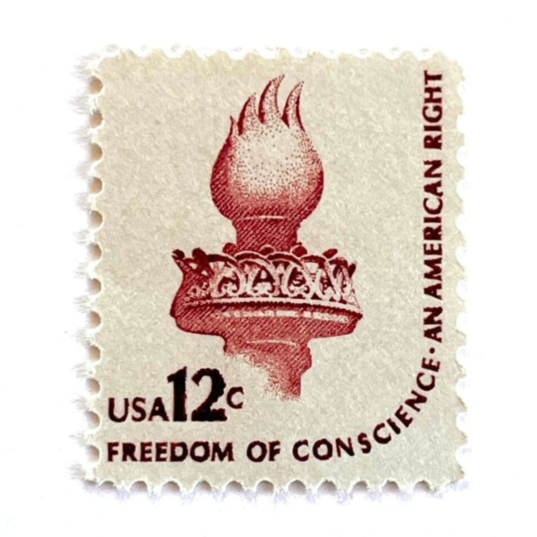 ""Statue of Liberty Torch" Postage Stamps | Americana Series | Unused USPS Postage 12c | Pack of 20" - Postage Stamps in red by Heritage Post House