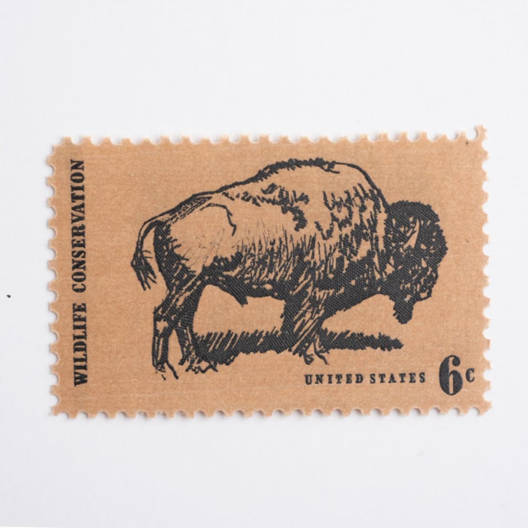"6 Cent Bison Postage Stamps // Set of 10 // UNUSED Vintage Stamps" - Postage Stamps in natural by Flourish Fine Writing