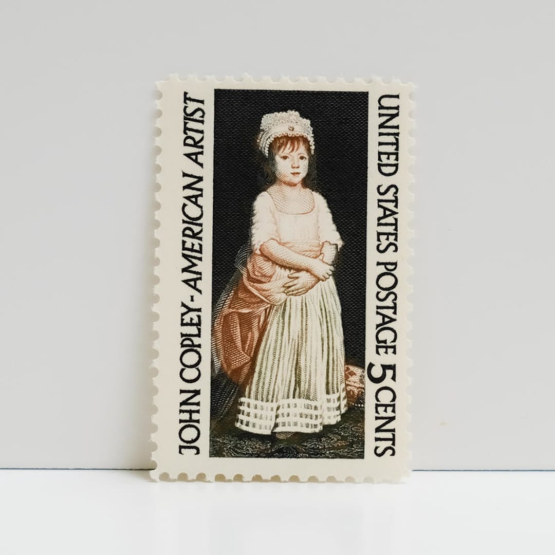 "Vintage Unused Stamps - John Singleton Copley, 5 cent - Set of 5" - Postage Stamps in multicolor by Tablo Post