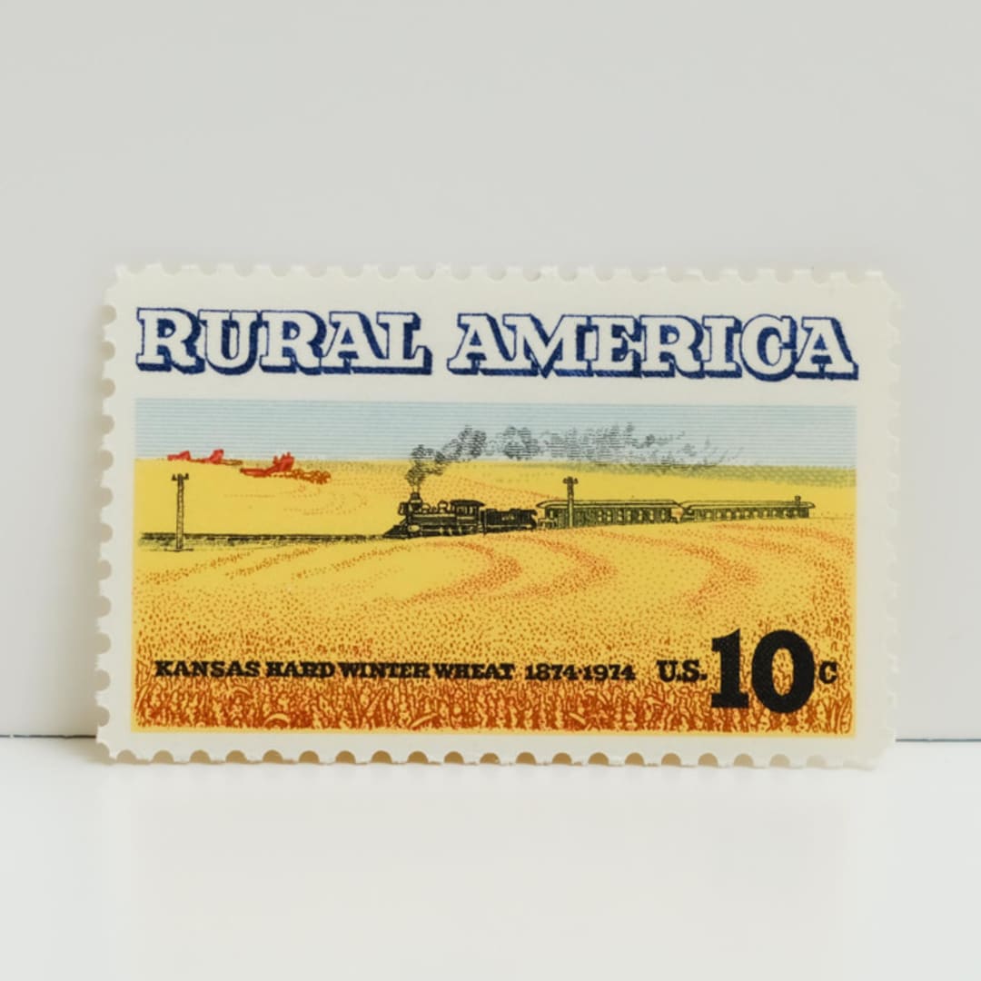 Vintage Unused Stamps - 10 cent Rural America - Set of 10