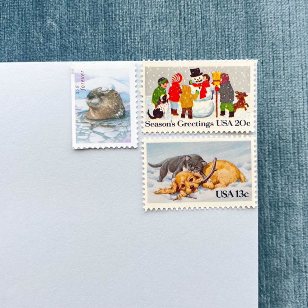 "Joy to the World Postage Collection" - Postage Stamps in multicolorassorted-colors by Little Postage House