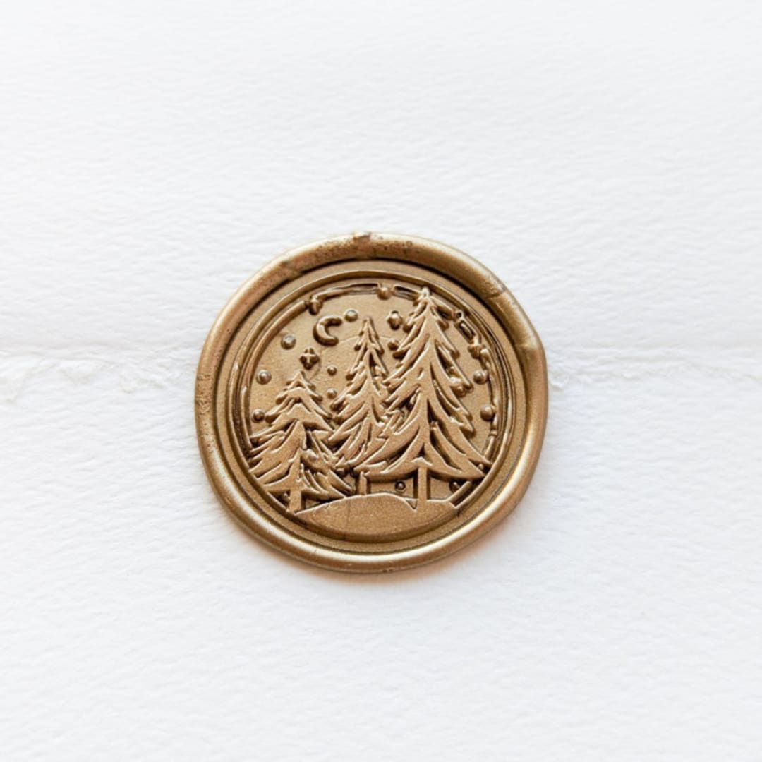 "In the Woods- Customizable Color - Set of 25 Hand-crafted Wax Seals" - Wax Seals in multicolor by Inkspiringletters