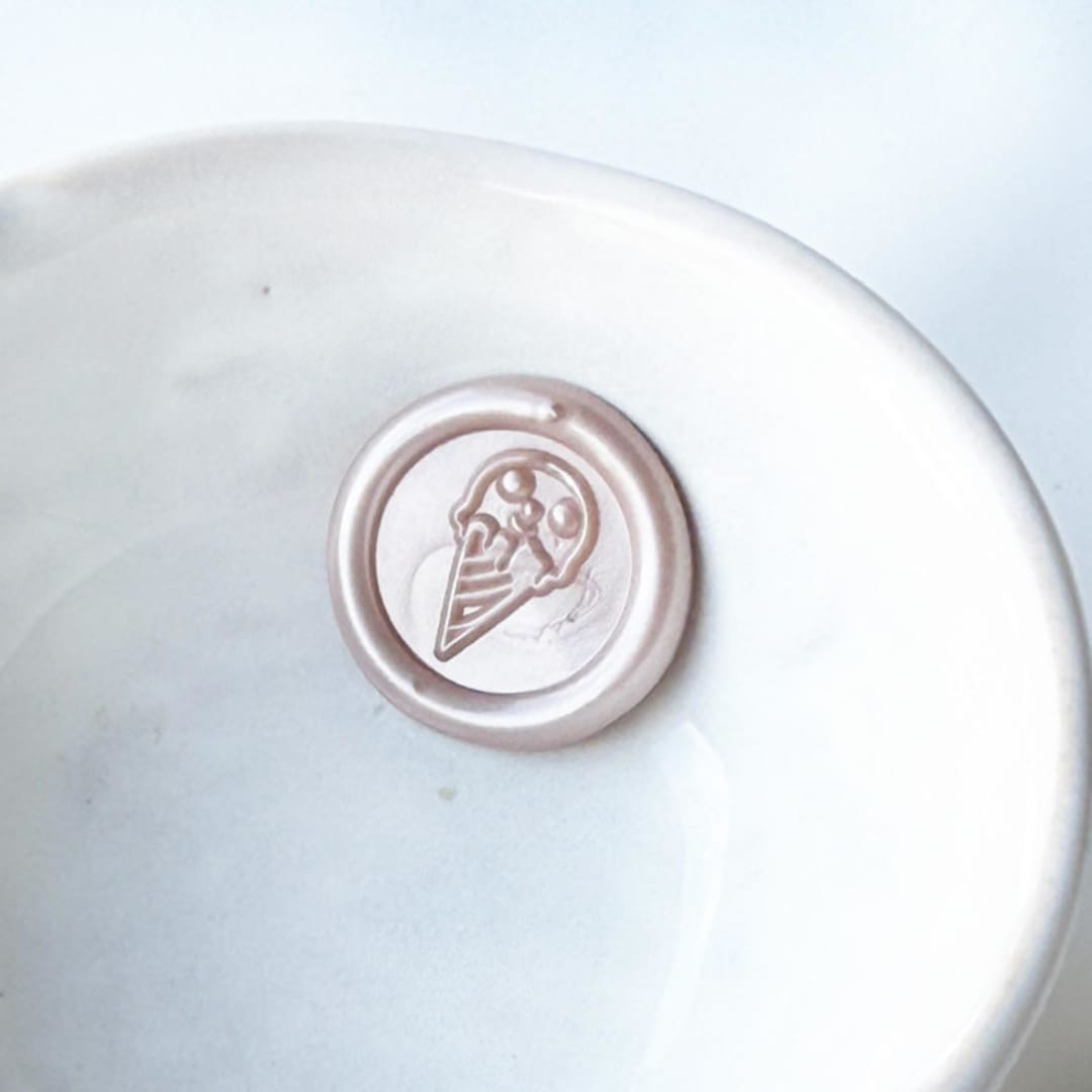 "Ice Cream Wax Seal, Pack of 10, Customizable Color" - Wax Seals in multicolorassorted-colors by Abby Choi