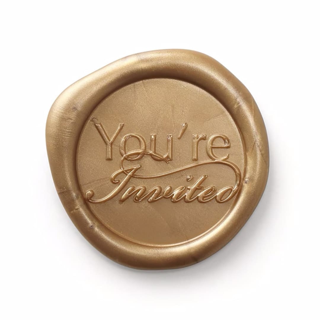 "You're Invited Wax Seal - Set of 25 - Choice of Color" - Wax Seals in multicolorassorted-colors by Papel Custom Design