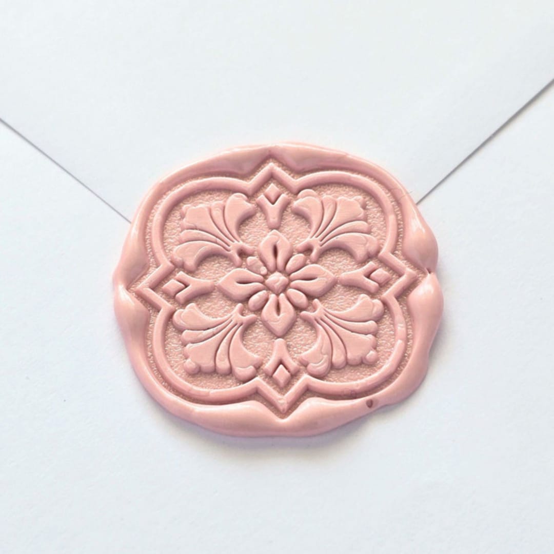 "Moroccan Tile- Customizable Color- Set of 25 Hand-crafted Wax Seals" - Wax Seals in multicolor by Inkspiringletters