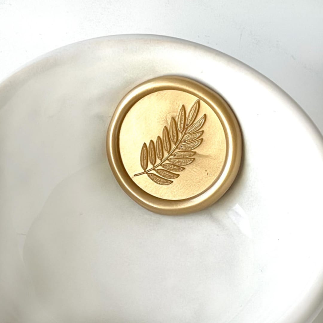 "Sword Fern Wax Seal, Pack of 10, Customizable Color" - Wax Seals in multicolorassorted-colors by Abby Choi