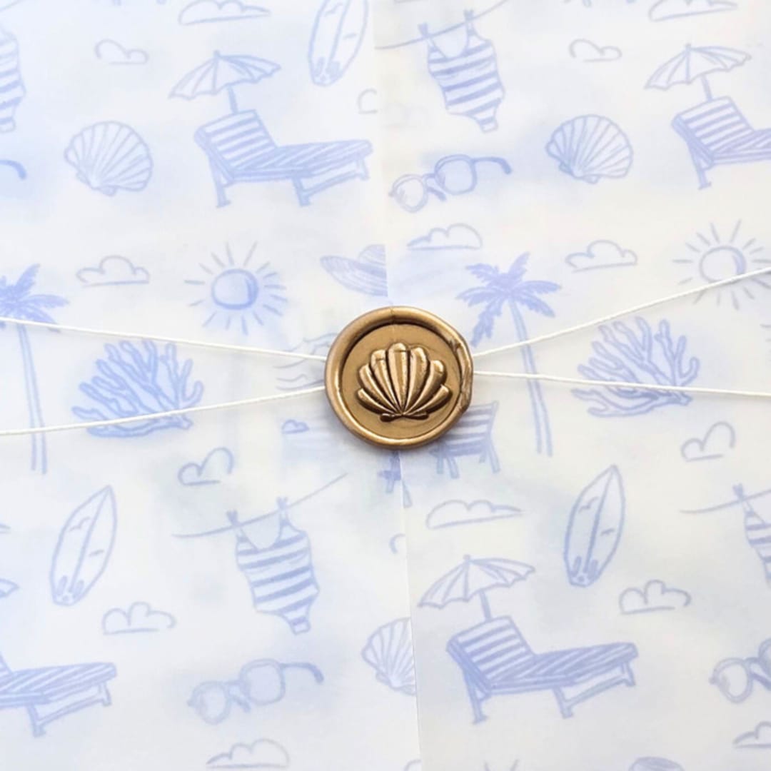 "Mini Nautical Hand-crafted Wax Seals- Customizable Color- Set of 25" - Wax Seals in multicolor by Inkspiringletters