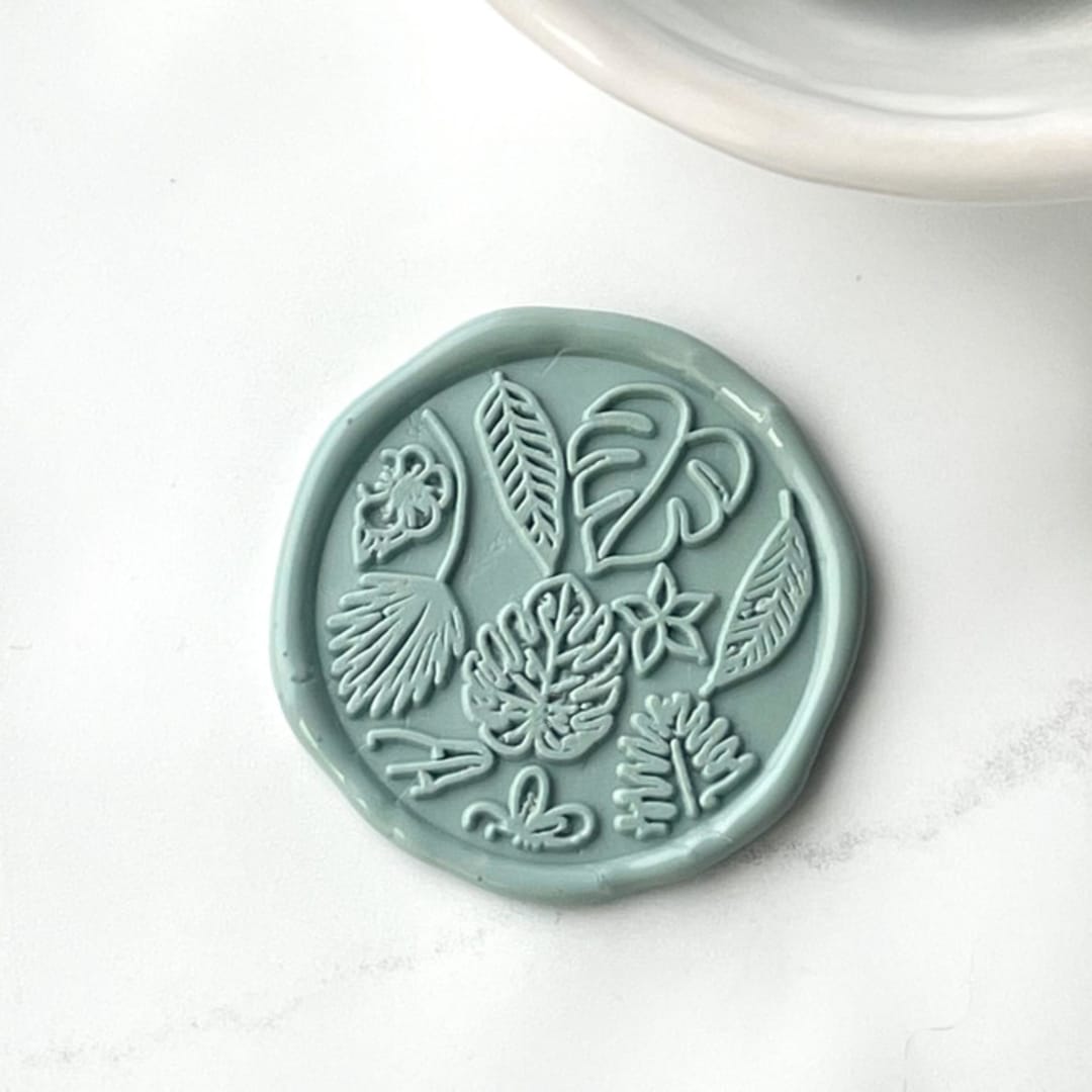 "Tropical Multi Wax Seals Pack of 10, Customizable" - Wax Seals in multicolorassorted-colors by Abby Choi