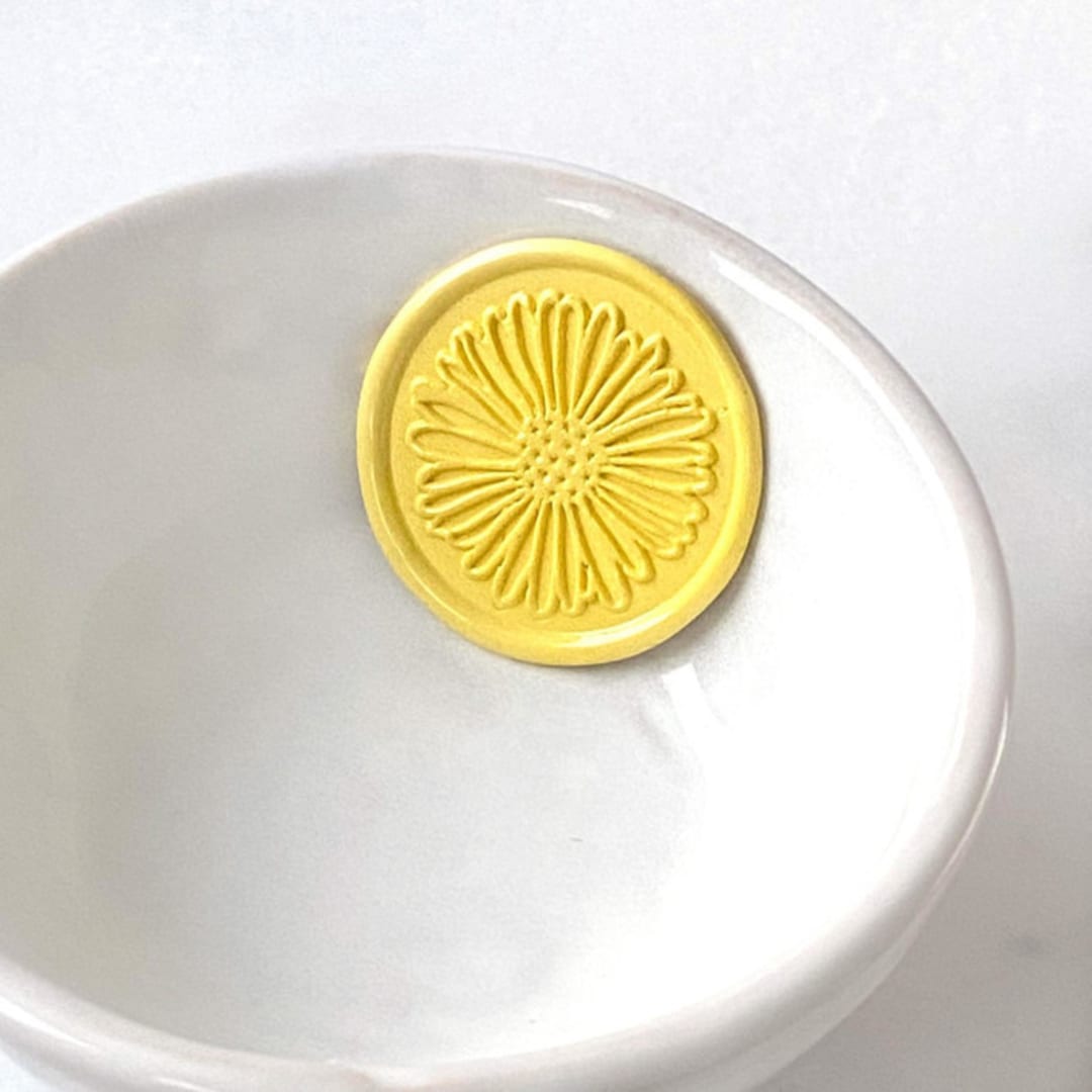"Daisy Wax Seal  Pack of 10, Customizable Color" - Wax Seals in multicolorassorted-colors by Abby Choi