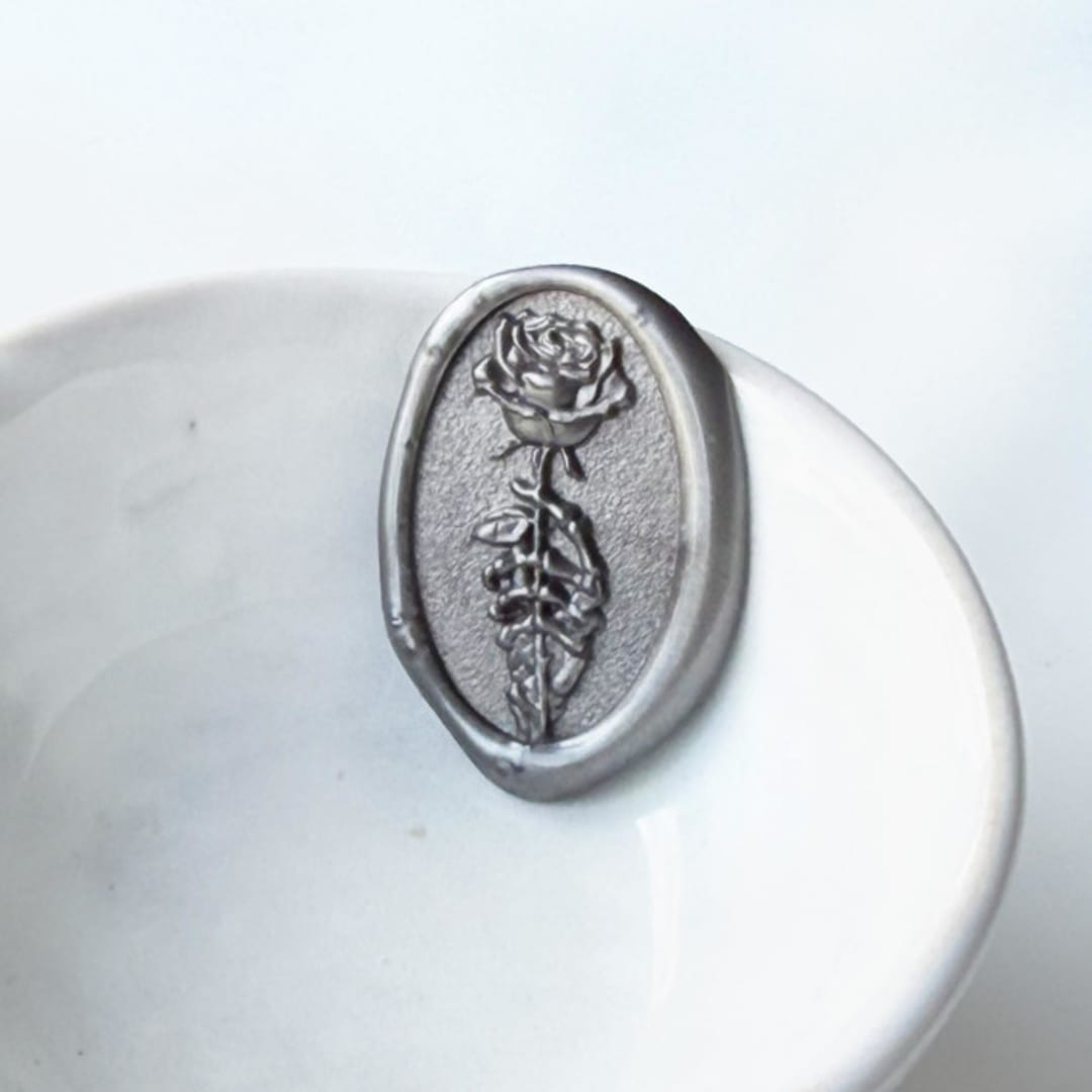 "Skeleton Rose Wax Seal, Pack of 10, Customizable Color" - Wax Seals in multicolorassorted-colors by Abby Choi