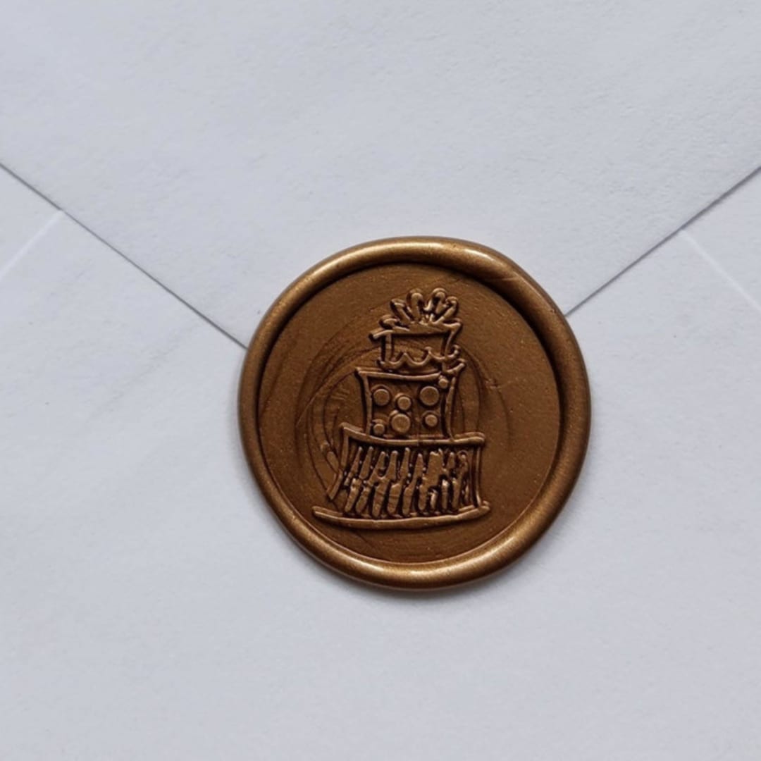 "Customizable Color Cake Self-adhesive Wax Seals, Set of 5" - Wax Seals in multicolorassorted-colors by MC silverlinings