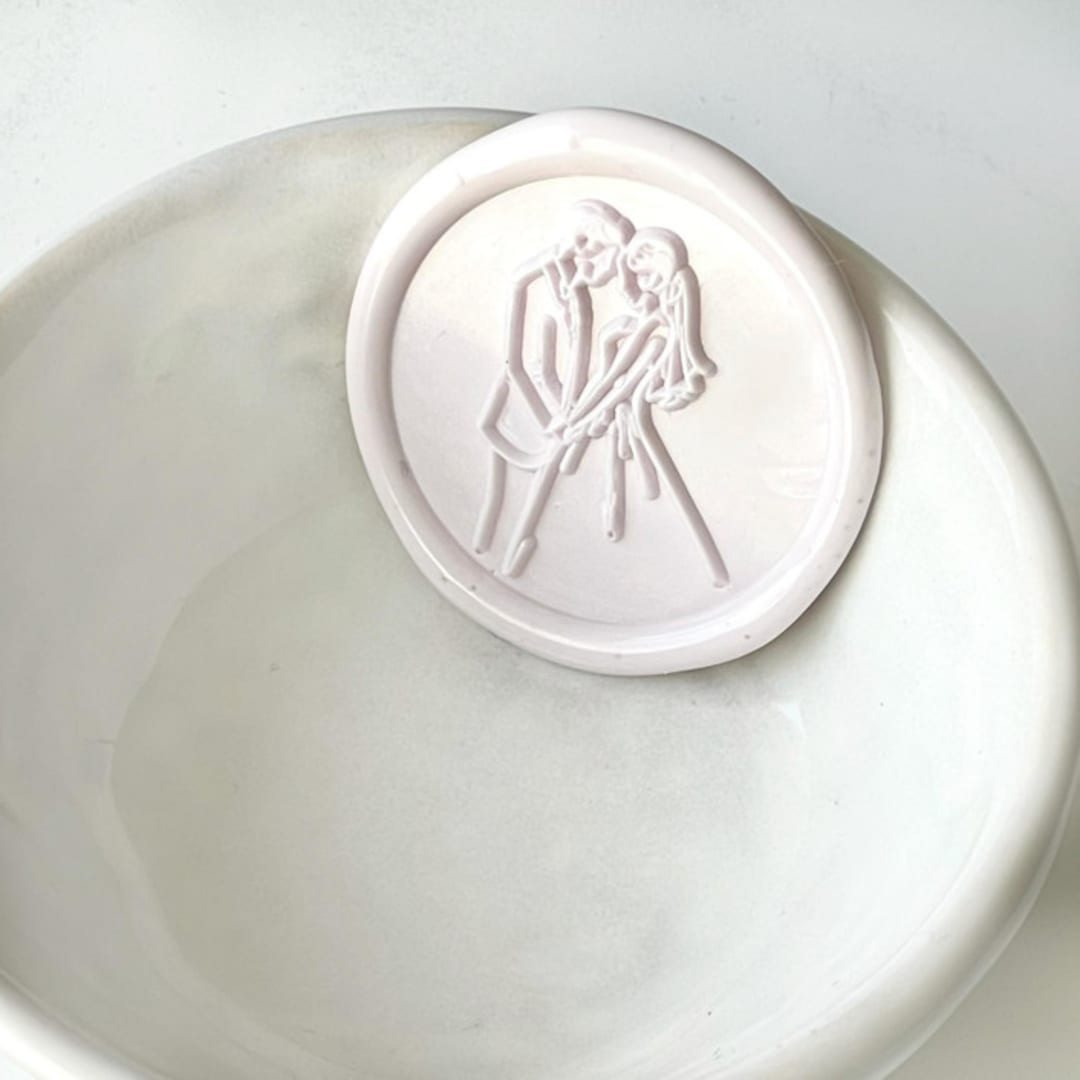 "Bride and Groom Wax Seal, Pack of 10, Customizable Color" - Wax Seals in multicolorassorted-colors by Abby Choi