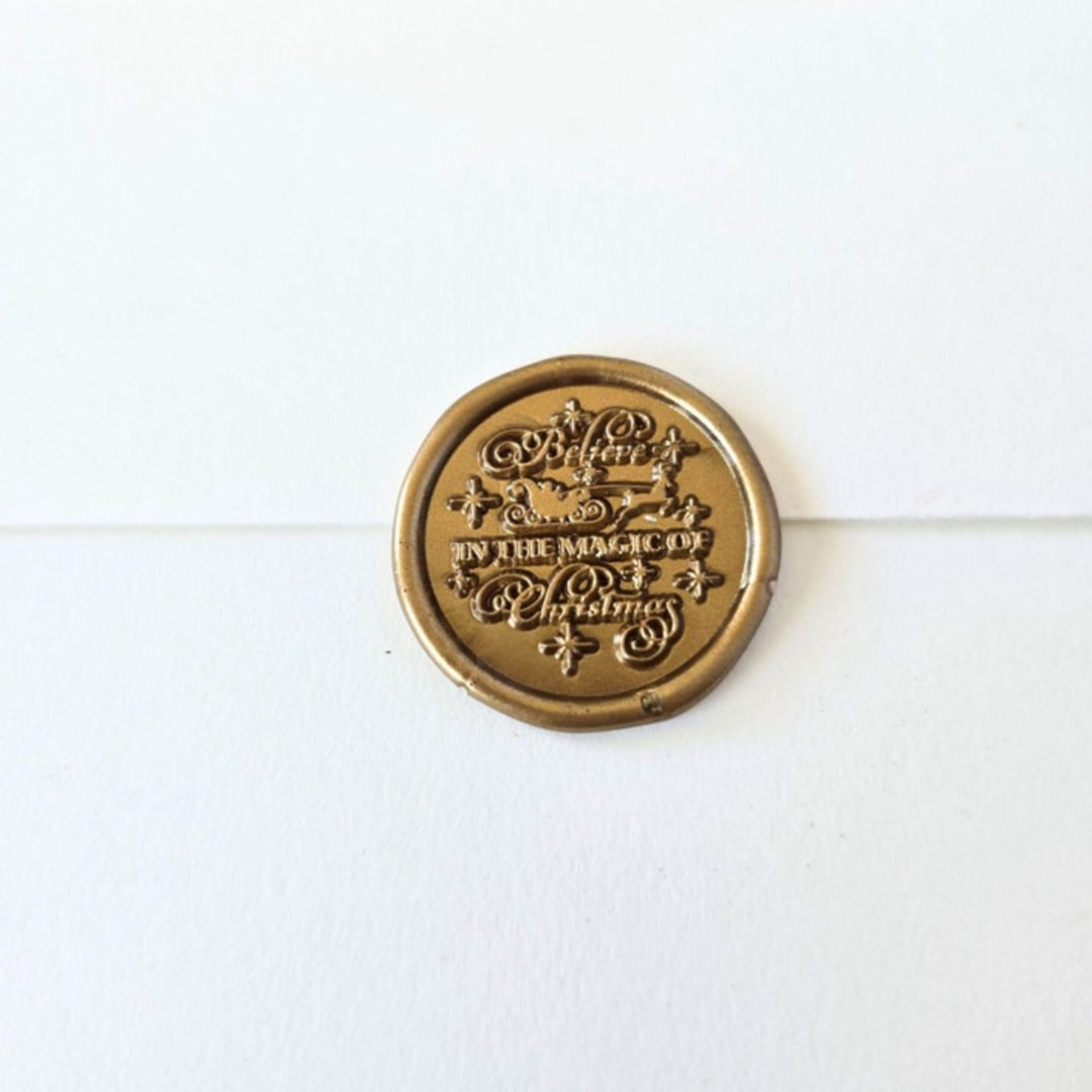 "Believe- Customizable Color- Set of 25 Hand-crafted Wax Seals" - Wax Seals in multicolor by Inkspiringletters