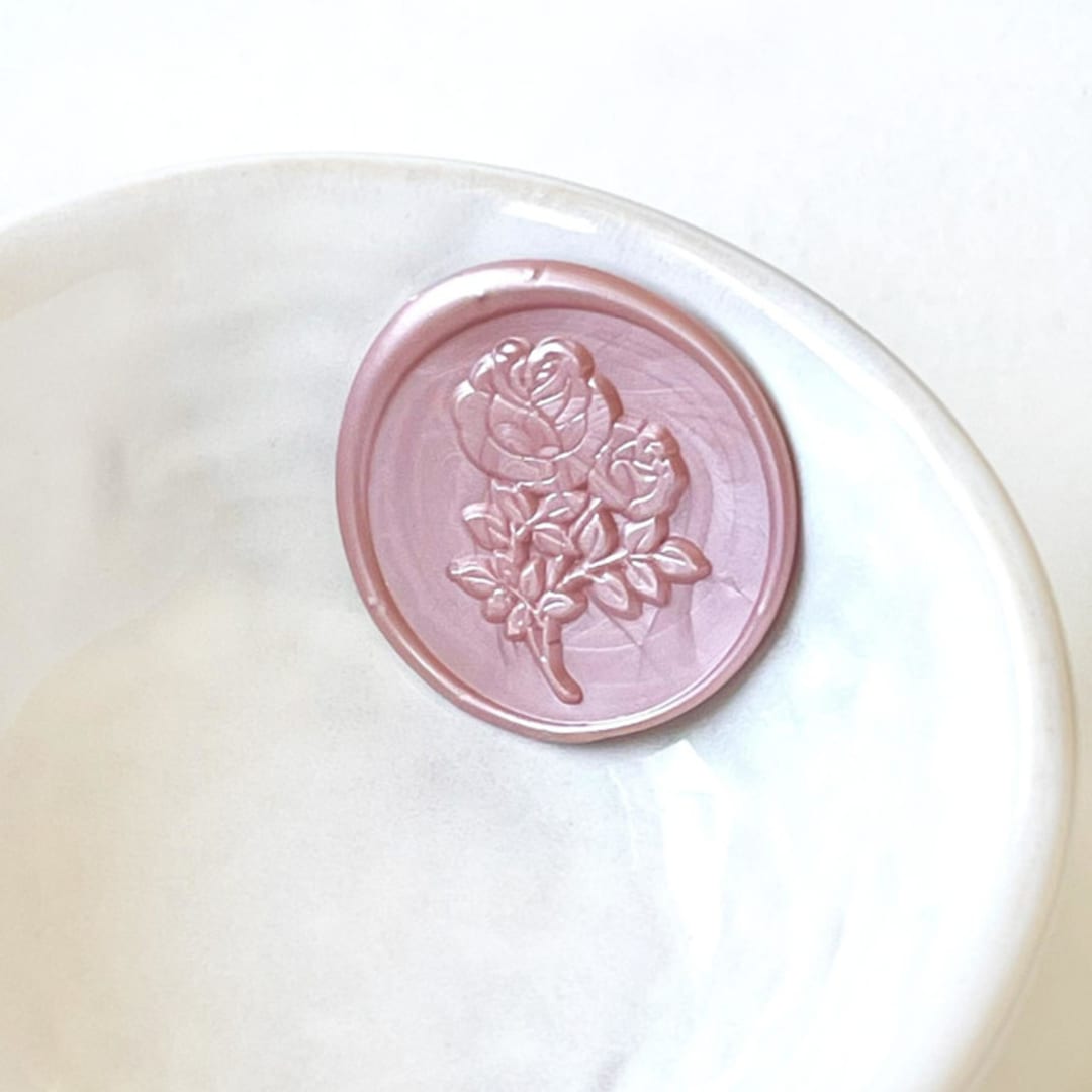 "Vintage Rose Wax Seal Pack of 10, Customizable" - Wax Seals in multicolorassorted-colors by Abby Choi