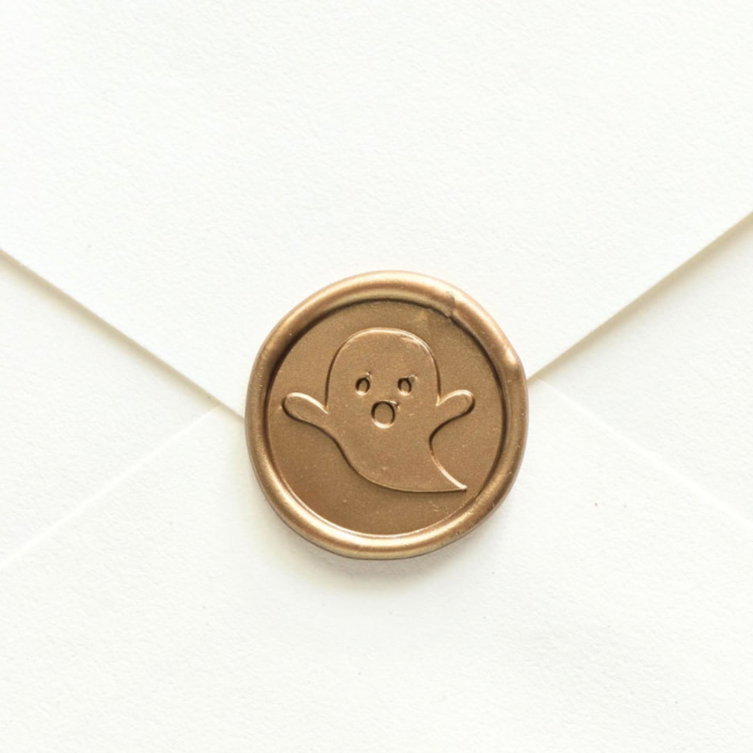 "Ghost- - Customizable Color- Set of 25 Hand-crafted Wax Seals" - Wax Seals in multicolor by Inkspiringletters