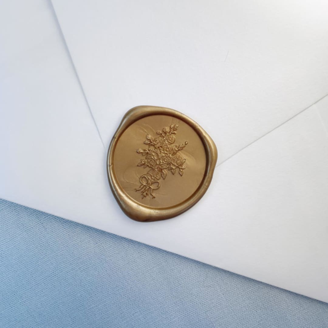"Regency Wax Seal (25 Pack)" - Wax Seals in gold by Sterling Stripes