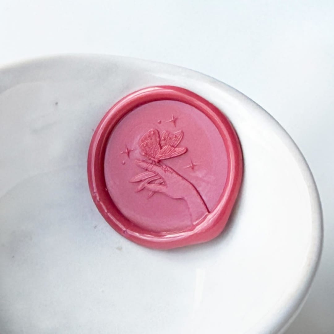 "Butterfly Visit Wax Seal, Pack of 10, Customizable Color" - Wax Seals in multicolorassorted-colors by Abby Choi