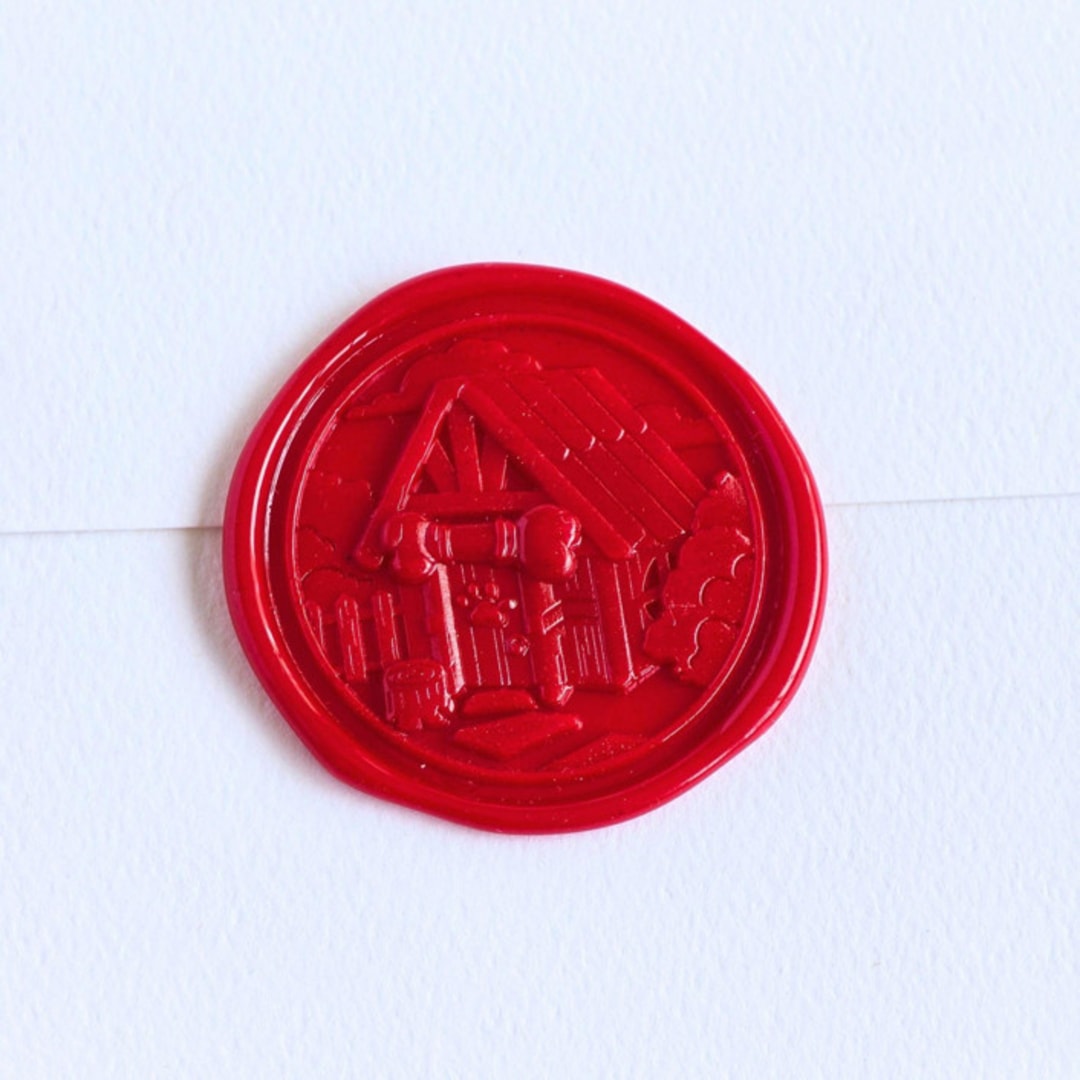 "Dog House- Customizable Color- Set of 25 Hand-crafted Wax Seals" - Wax Seals in multicolor by Inkspiringletters
