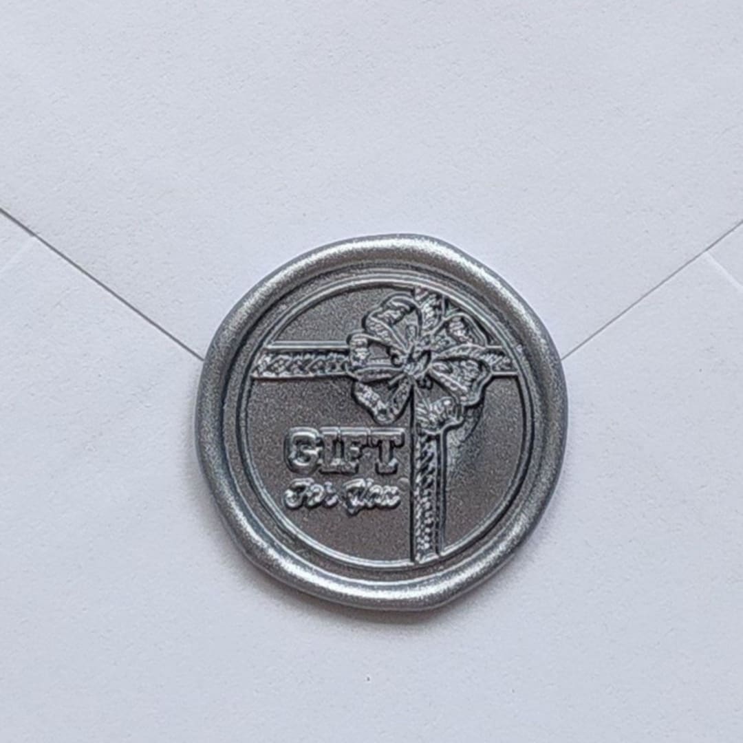 Customizable Color Gift For You Wax Seals, Present Self-Adhesive Seals, Set of 5