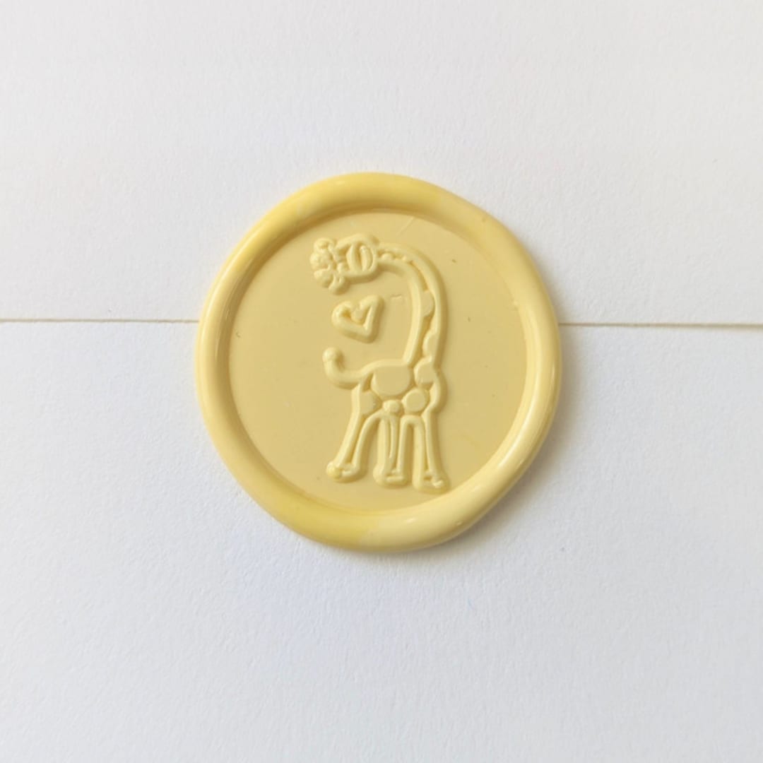 "Giraffe- Customizable Color- Set of 25  Hand-crafted Wax Seals" - Wax Seals in multicolor by Inkspiringletters
